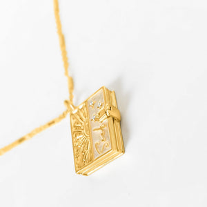 Secret Scriptures Locket: Seek - Gold